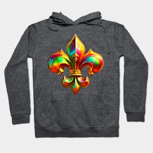 Fleur De Lis Design Hoodie